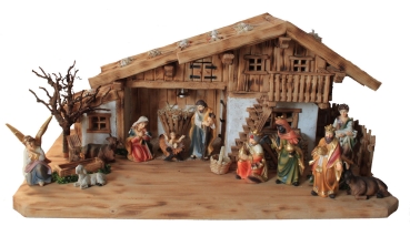 Krippenstall Bozen  mit Figurenset