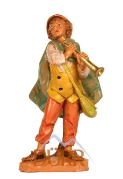 Kunstharzfiguren-11cm-Hirt mit Flöte