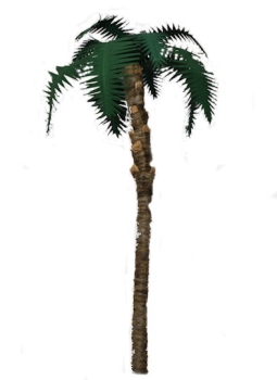 Palme aus Tonpapier, groß