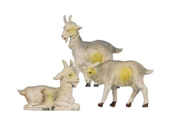 Kunstharzfiguren-10cm-Ziegen Set