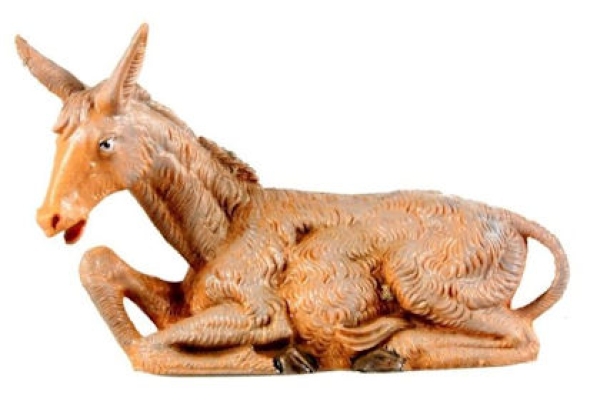 Kunstharzfiguren-11cm-Esel liegend
