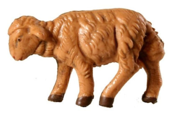 Kunstharzfiguren-6,5cm-Schaf äsend