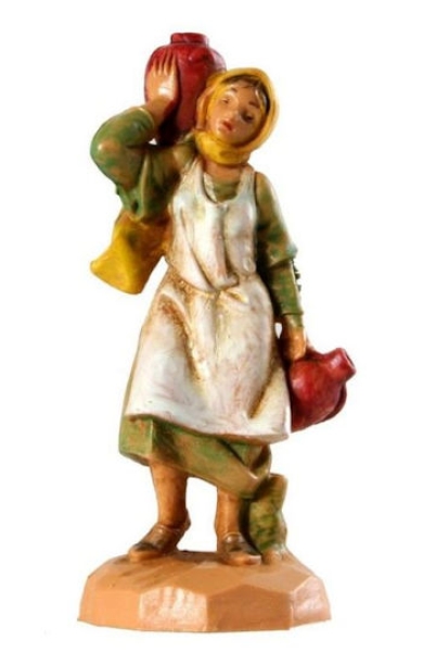 Kunstharzfiguren-6,5cm-Wasserträgerin