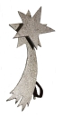 Holzkomet, doppelt, klein silber