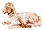 Kunstharzfiguren-11cm-Schaf liegend