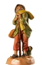 Kunstharzfiguren-6,5cm-hirt mit Stab und Tasche